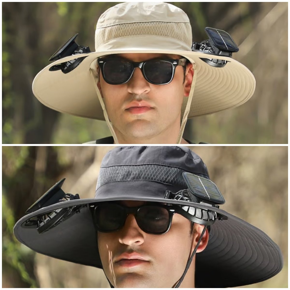 🏆 50K+ SOLD! 49% OFF – Almost Gone-⚡2026 New Ultralight Solar Fan Sun Hat – Lighter Than a Baseball!⚾(Only 11oz)