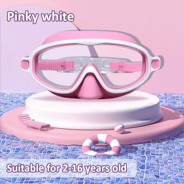 🏊‍♀️Last Day Buy 1 Get 1 Free🏊‍♀️-HD children's large frame waterproof and anti-fog swimming goggles