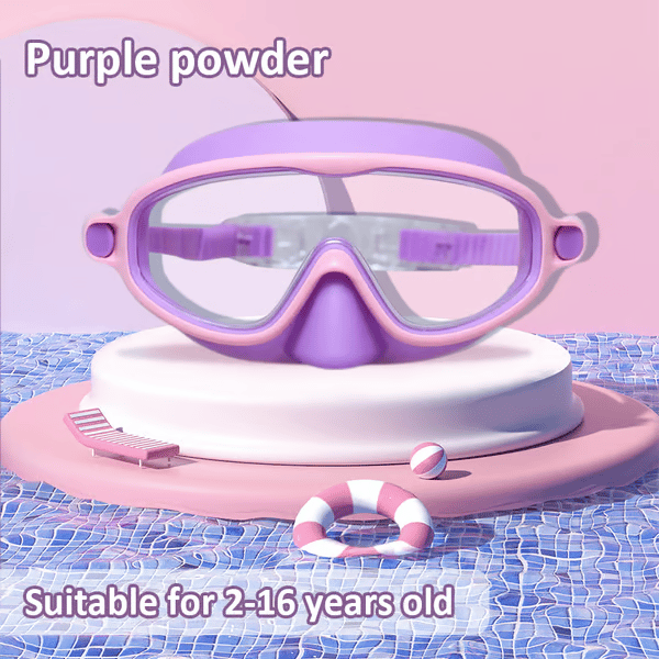 🏊‍♀️Last Day Buy 1 Get 1 Free🏊‍♀️-HD children's large frame waterproof and anti-fog swimming goggles